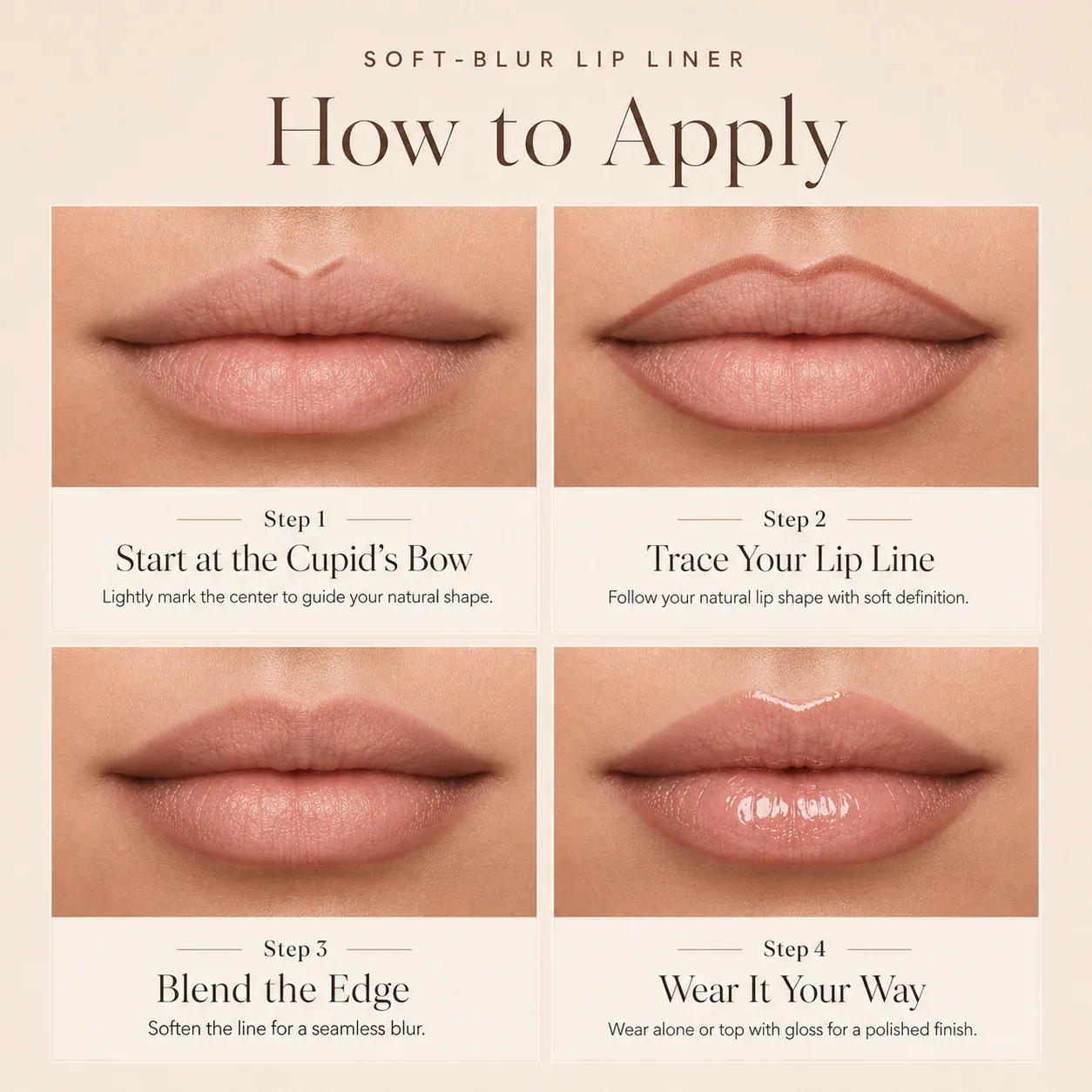 How to get soft fuller-looking lips with Histone Glide Lip Liner